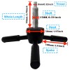 MOUNT 3 Spoke Gun Safe Handle Replacement, Black Heavy-Duty Handle