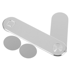 TEHAUX Magnetic Aluminum Alloy Laptop Phone Holder Side Mount Clip Foldable Tablet Stand for Desk Stable Structure Reducing Neck Fatigue Easy Installation Compatible with Multiple Devices