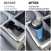 Rear Seat Armrest Cup Holder Insert Compatible with 2022-2025 Rivian