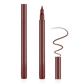 Aomig Felt Tip Pen Eyeliner, Waterproof Liquid Eyeliner Pencil, Eye Makeup Tools Long Lasting Liquid Eye Liner, Super Slim Smudgeproof Eyeliner Pen Suitable for All Eye Shapes Available(10# Brown)