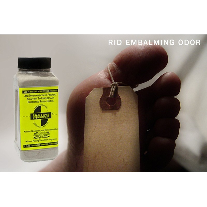 SMELLEZE Natural Embalming Smell Removal Deodorizer: 2 lb. Powder Rids