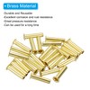 PATIKIL Brass Compression Insert, 75 Pcs 5mm OD x 3mm