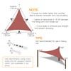 Artpuch 10'x16'x16' Custom Curved Triangle Sun Shade Sail UV Block