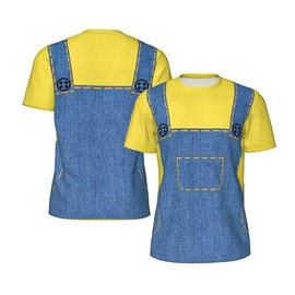 KIKIQIQI Lively Cartoon Character-Inspired T-shirt for All Ages, Offered in Various Sizes, Perfect for Celebrations, Gatherings, and Casual Daily Wear. A S