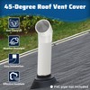Pearwow PVC Vent Termination Cap, 1 Pcs Roof Vent Cap