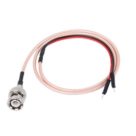 XMSJSIY BNC male to Dupont Wire Test Leads Cable Connector Adapter Extension Wire (Red+Black)-1 pcs (male to male)