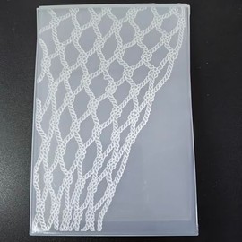 NZJ 3D Texured Sea Decorative Fishing Net Plastic Embossing Folders for Card Making Scrapbooking and Other Paper Crafts