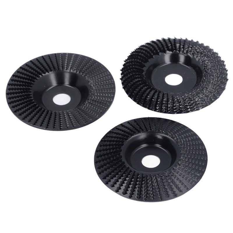 3PCS Set Wood Grinding Wheel Black Color 100mm Diameter 16mm