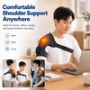 Cordless Heated Shoulder Brace with Vibration Massage – 3-Level Electric