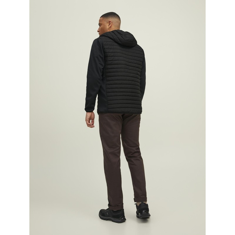 JACK & JONES Male quilted jacket, lightweight, Black 3, m