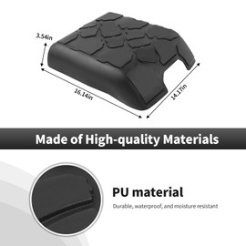 CheroCar Center Console Armrest Cover Compatible with 2015-2020 Ford F150 Rubber Cushion Middle Console Protective Cover Waterproof Arm Rest Box Pad Lid Cushion Interior Accessories