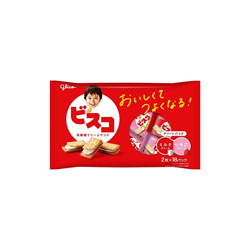 Ezaki Glico Bisco Large Bags (Assorted Pack), 36 Sheets