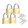 Master Lock Solid Brass Body 40mm Wide Economy Padlock with