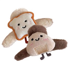 Furry Claw Clip, Stuffed Food Shape Claw Clip, Thick Long Hair Jaw Clips, Strong Hold Hair Catch Barrettes for Birthday Holiday