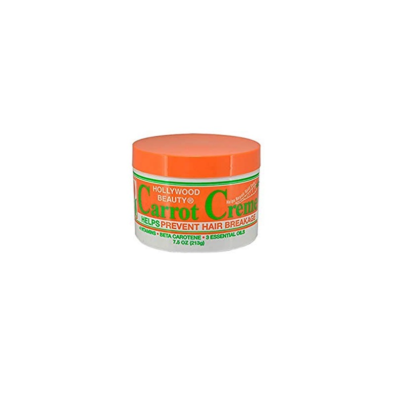 Hollywood Beauty Creme, Carrot, White , 7.5 Ounce