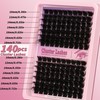 D Curl Lash Clusters Extensions 140 Pcs Individual Eye lash