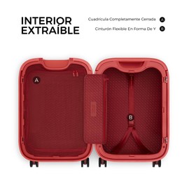 TUPLUS Suitcase ABS Hard Shell Luggage Hold Check in Travel Case with 4 Spinner Wheels,TIME CAPSULE COLLECTION