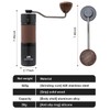 Manual Coffee Grinder, Portable Hand Stainless Steel Conical Burr Coffee