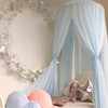 Jolitac Princess Bed Canopy for Girls Room Decor Round Lace