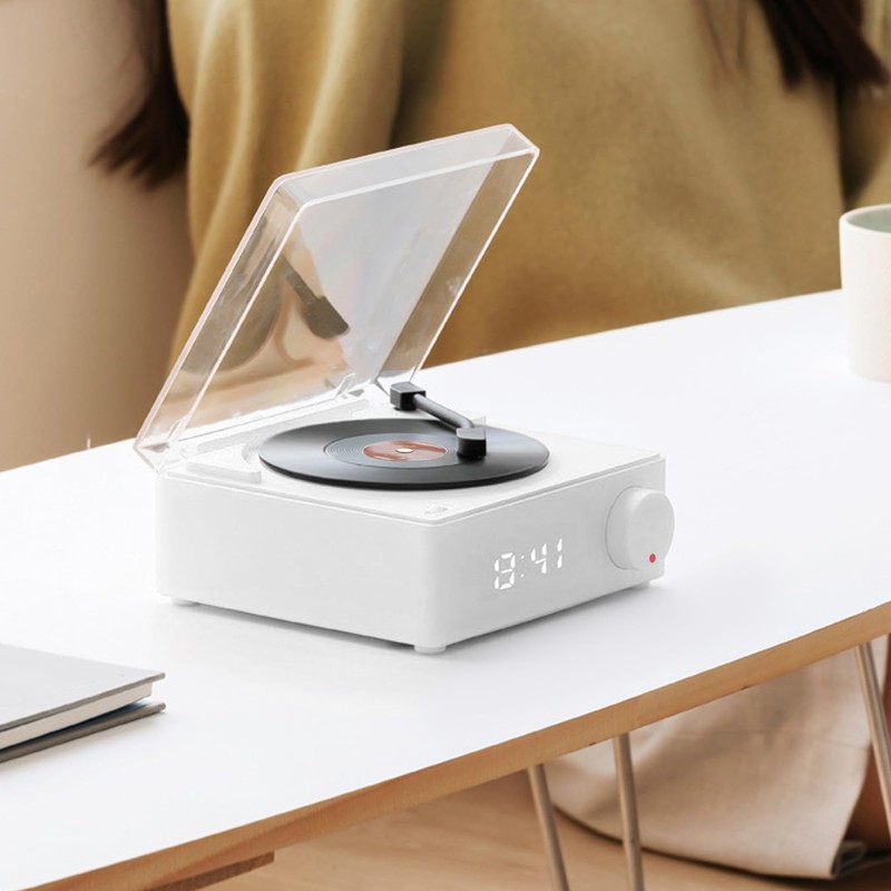 Record Player, 3 Modes Record Player with Bluetooth Speaker, Portable