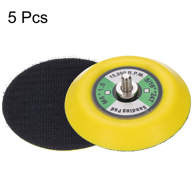 uxcell 3 Inch Hook and Loop Backing Sanding Pads with