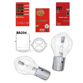 S2 Bilux Super Bright Halogen Bulb 12 V 35/35 W Socket Design: BA20d High Beam Low Beam Quantity: 4