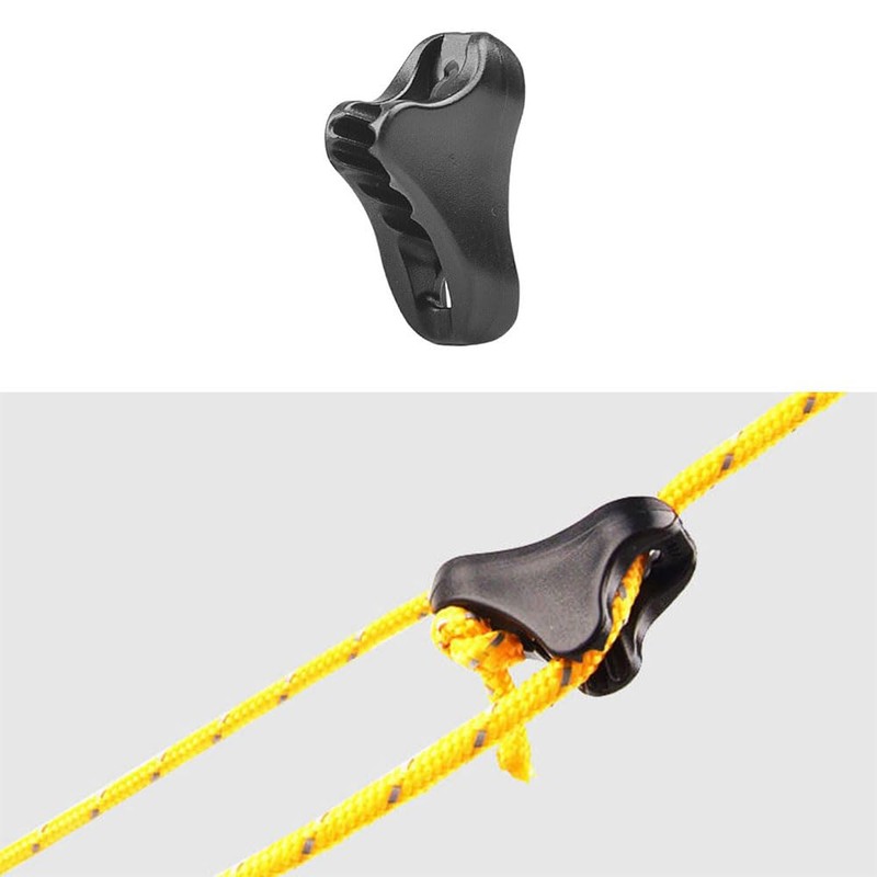 10 Pack Ultra Light Camping Fixed Buckle Guyline Tensioner Tent
