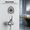 Handheld Shower Heads Silicone Massage Nozzle Ergonomic Handle with G1/2