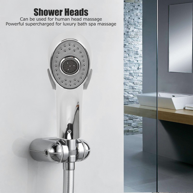 Handheld Shower Heads Silicone Massage Nozzle Ergonomic Handle with G1/2