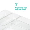 LIVIVO Drawer Desk Organiser Made From Clear Plastic Storage Box