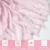 YOUTHLOXUS 90x300cm Pink Table Runner, Semi-Sheer Cheesecloth Table Runner, Wedding