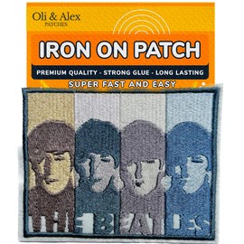 Iron On Patches Spider - The Beatles Retro Patch - Band Iconic Rock Music Patch - Embroidered Fan Gift Badge Punk Style - Streetwear Style
