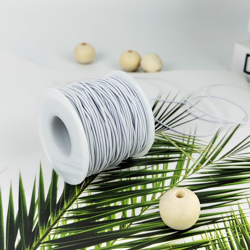 1 mm Elastic Cord for Bracelets, Stretchy Braclet String, Elastic