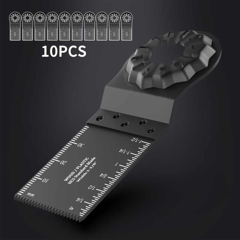 10Pcs 35mm Starlock Multitool Blades Accessories Wood Plastic Multi Tool