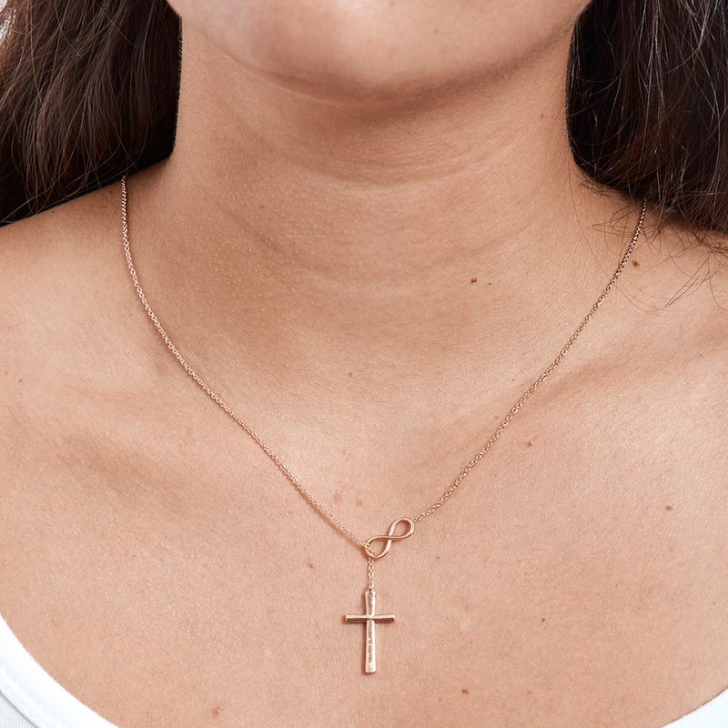 Dear Ava Infinity Cross Necklace for Women - Modern Jewelry