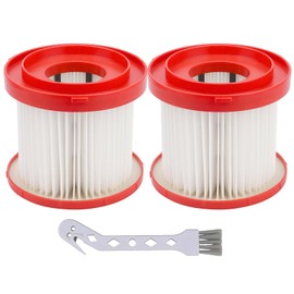 2 Pack 49-90-1900 HEPA Filter Replacement Compatible With Milwaukee Vacuum Cordless M18 2 Gallon Wet/Dry Vacuum, Model # 0880-20 0780-20