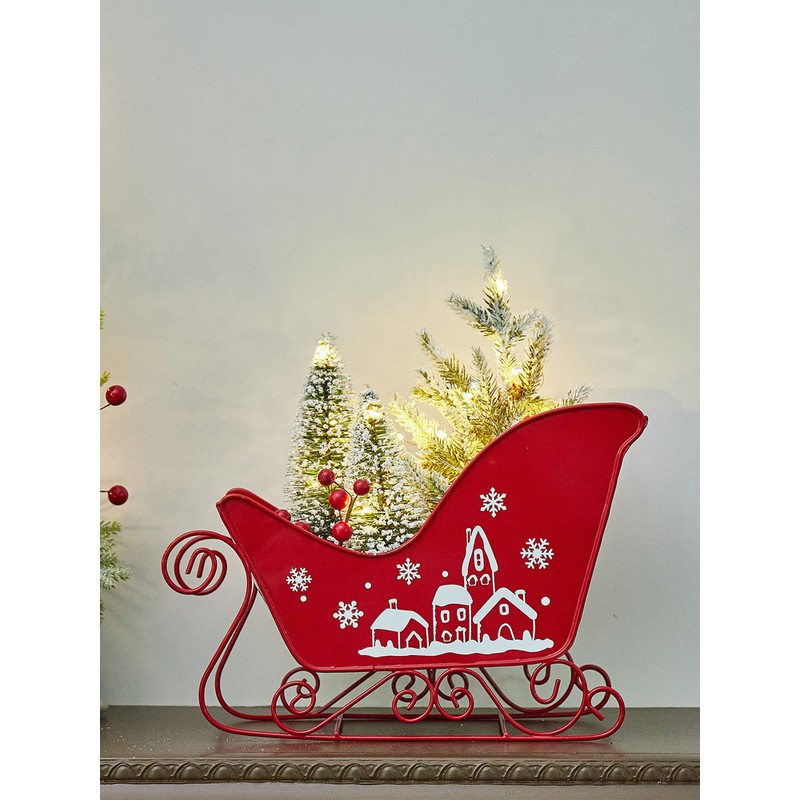 Mini Elk Sled Decoration Christmas Decorations Sleigh Car