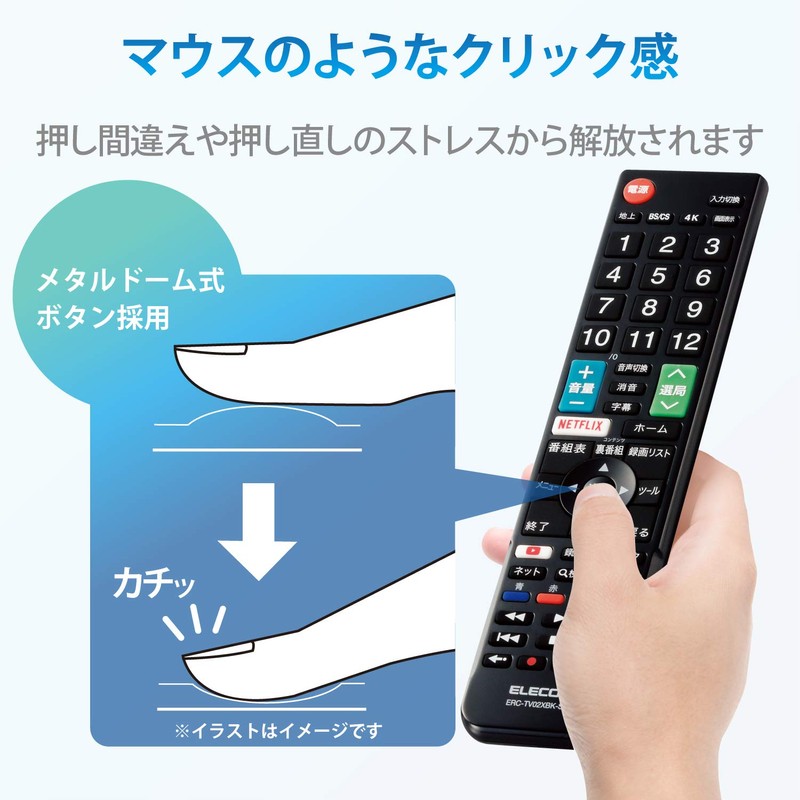 Elecom ERC-TV02XBK-SH TV Remote Control SHARP for Aquos [Easy Remote
