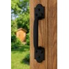 VivaLight 9 Inch Spade Barn Door Handle - Black Cast