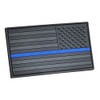 Blue Line America USA Flag PVC Patch (Right Shoulder, Reversed,