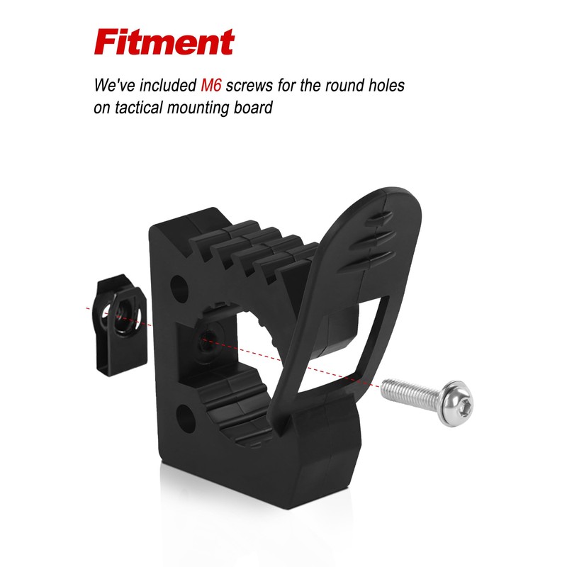 NILKATSS 2-Piece MOLLE Panel Tool Mounts Fit 1-2 inch Tactical