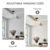 Flyrose Large Milk Glass Ceiling Light Mid Century Modern Semi