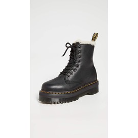 Dr. Martens Jadon Faux-Fur Lined 8 Eye Boots, Black, 7 US Women/6 US Men