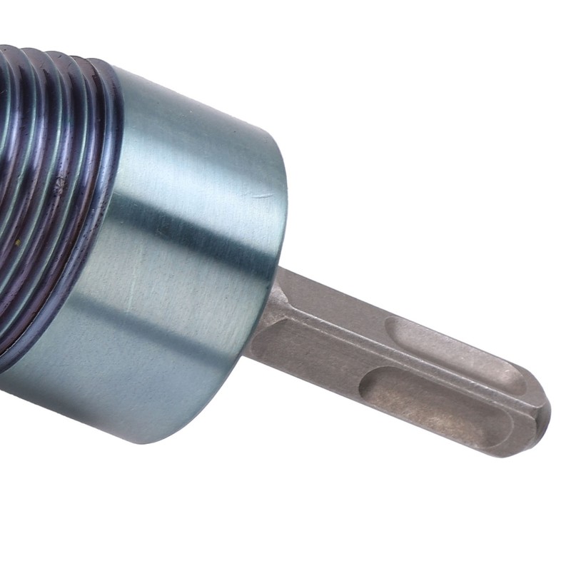 Firewood Split Drill Bit Square Shank BluePlated Screw Cone Head