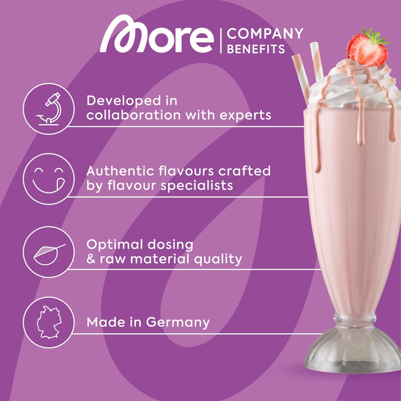 More Protein Whey Casein Protein Powder, Iced Coffee, 600 g,