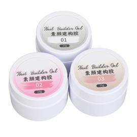 3 Colors Nail Extension Gel Long Lasting Nail Extension Strengthen Gel for Home Nail Salon 15g