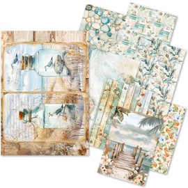 Ciao Bella A5 Rice Paper Art Set - 8 Sheets Rice Paper (Summer Days)