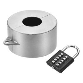 QUARKZMAN Tap Lock System Gate Valve Locking Device Door Button Locking Device Secure Lock Device for Outdoor Garden Valve Prevents Rotation of Door Knob