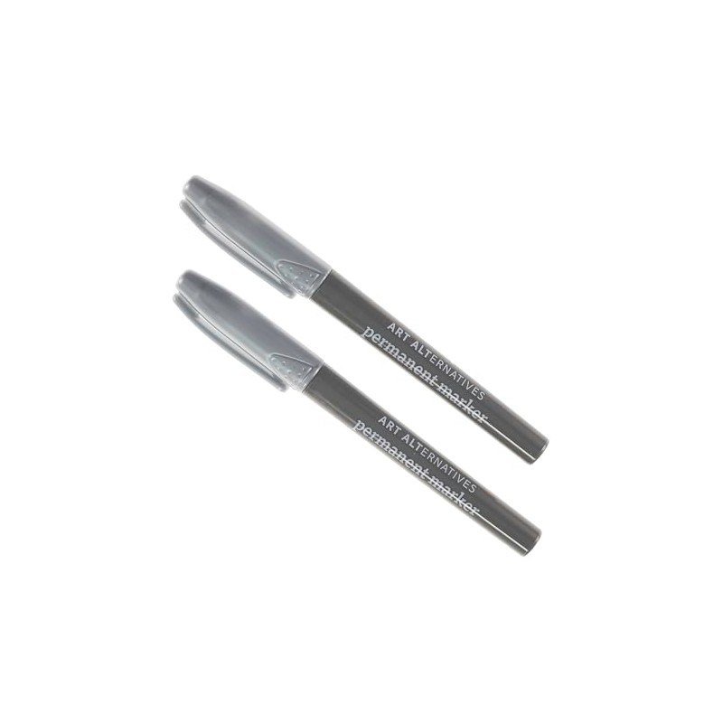 Art Alternatives Permanent Marker Set, Fine, Silver