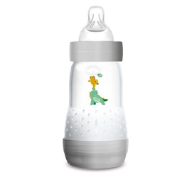 MAM Easy Start Anti-Colic Bottle 9oz (1 count), MAM Baby Bottle with Medium Flow Nipple, Breastfed Baby Feeding Essentials, Unisex